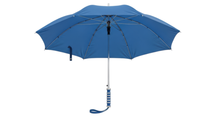 Isolated Blue Umbrella Open