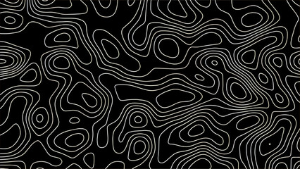 Abstract black and white wavy lines pattern textured background image