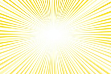 Radiant burst Yellow beams emanate from a central white point, creating a dynamic, sun-like effect. Bright and vibrant abstract illustration