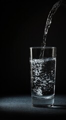 Pouring stream into glass
