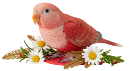Isolated galah cockatoo bird