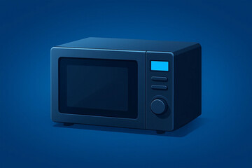 Microwave Oven techology backgraund isolated