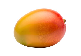 Ripe and Juicy Mango Isolated on White Background.