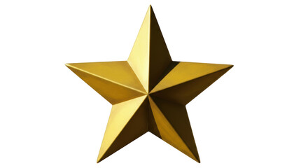 Isolated Golden Star