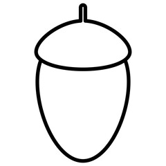シンプルなどんぐりのアイコン