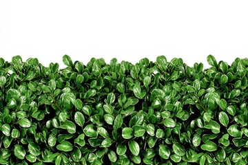 Fototapeta premium Lush foliage against white
