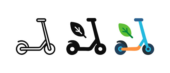 Eco-friendly scooter designs: minimalist and colorful variations