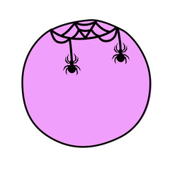 halloween frame vector illustration