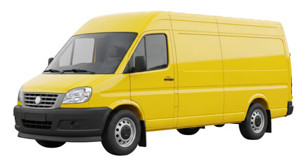 Isolated Yellow Van © Natalia