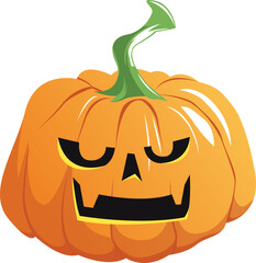 Cartoon Halloween Pumpkin Illustration