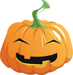 Cartoon Halloween Pumpkin Illustration