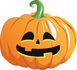 Cartoon Halloween Pumpkin Illustration