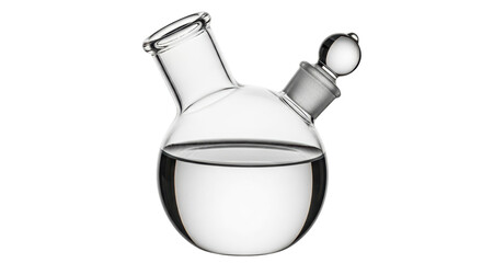 Isolated Chemistry Flasks with Liquid