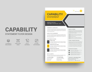 Capability Statement Template Design