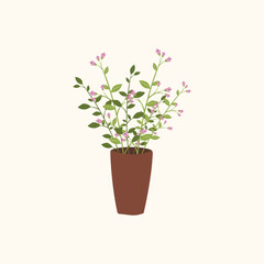 Vector  Illustration Wildflowers Bouquet Flowers