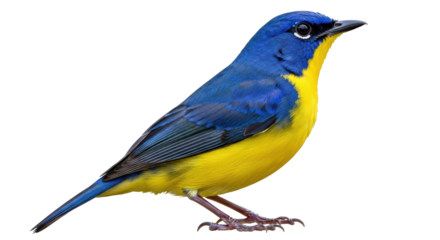 Isolated Yellow-rumped Warbler Bird