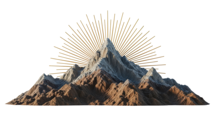 Isolated Mountain Sunrise