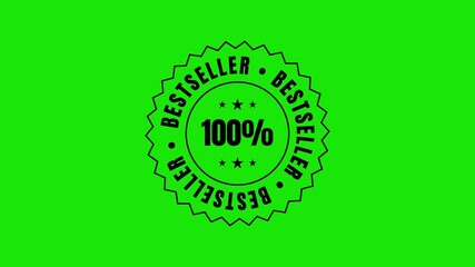 Highlight Bestselling Products with 100 percent Bestseller Badge Animation in Six Color Variations
