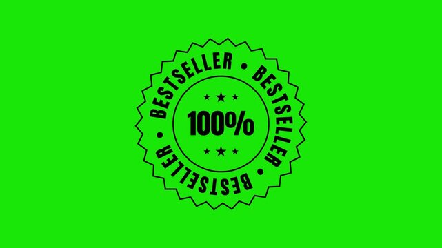Highlight Bestselling Products with 100 percent Bestseller Badge Animation in Six Color Variations