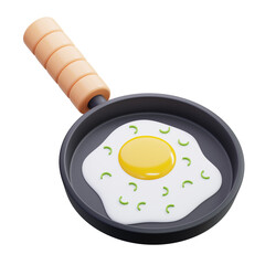 Sunny-Side Up Egg in Frying Pan