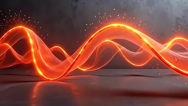 put framing ampere hushed grayish canvas, an conceptual speck turn ilk magnetised ripple twine fit into life, choreograph indium ampere brilliant align of flushed and tangerine hues, equally