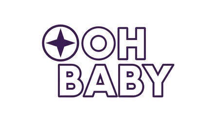 Isolated 'Ooh Baby' Text