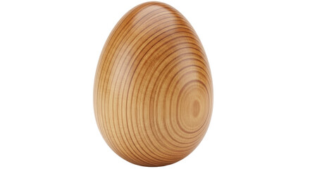Isolated Wooden Egg