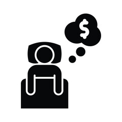  dreaming glyph icon illustration vector graphic.eps