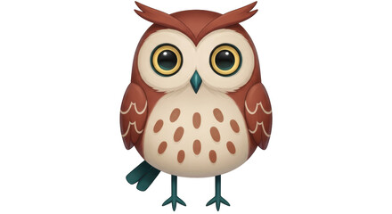 Isolated Cartoon Owl