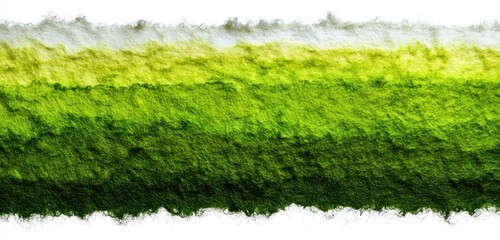 Blurred layers of green fibers, a gradient from white to dark green