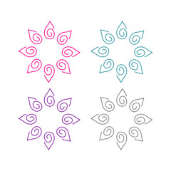 Natural Ayurveda Massage Spa Resort Logo Sign Symbol
