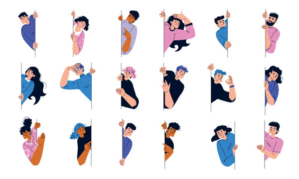 Diverse Expressions of Emotion Represented Through Minimalist Illustrations and Artworks