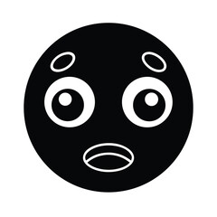 Confused Face Emoji Icon Illustration