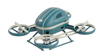 Isolated Retro Drone