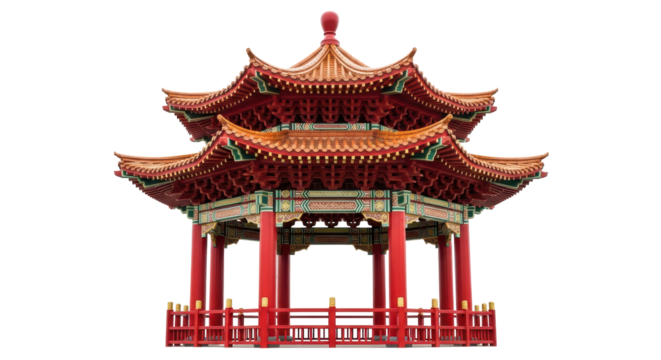 Isolated Chinese Pagoda