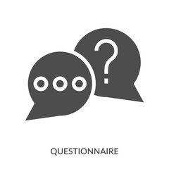 Questionnaire Icon Line Style. Design Vector Illustration