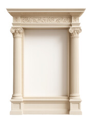Naklejka premium Classic Greek frame with column and pilaster designs