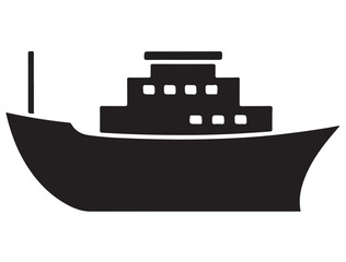 Obraz premium SHIP SILHOUETTE