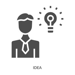 Idea Icon Line Style. Design Vector Illustration