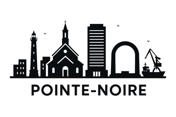Fototapeta premium City skyline with iconic buildings and landmarks in Pointe-Noire