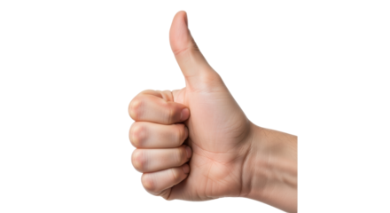 Isolated Hand Giving a Thumbs Up