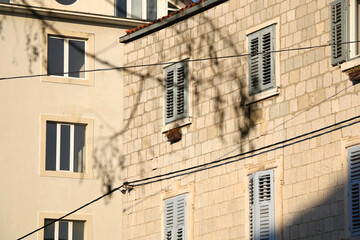 Traditional Mediterranean architecture in Split, Croatia.