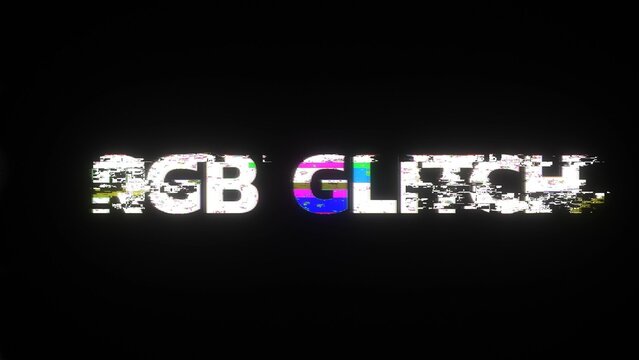 RGB Cyber Digital Glitch Title Intro