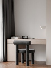 Modern Minimalist Home Office Frame Poster Mockup 