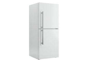 Isolated appliance, home appliance, modern refrigerator design, white fridge render design