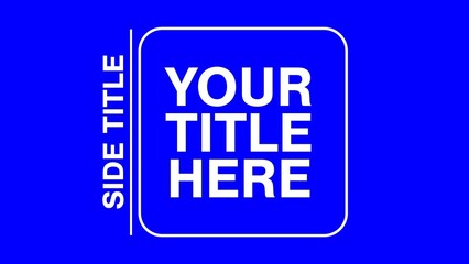 Simple Clean Outlined Boxed Intro Title