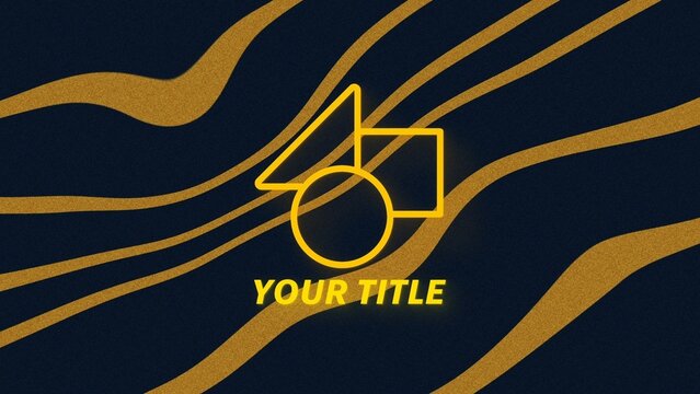 Simple Duotine Wave Pattern Logo Reveal