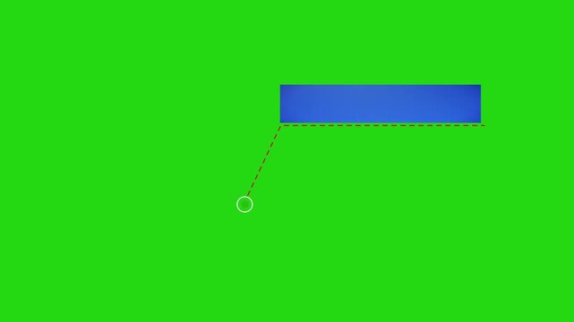 Blue lebel on greenscreen