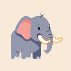 Obraz premium baby elephant cartoon