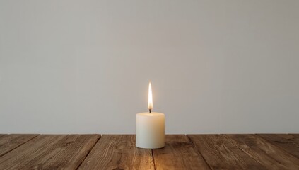 candle on the table
